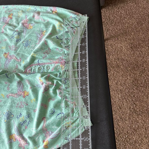 Disney Tinker bell Green Y2K cropped capri stretchy pajama pants - Picture 7 of 8